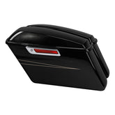 HR3 Black Quartz Hard Saddlebags (Regular) For 14-23 Harley Touring